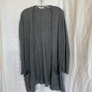 Madewell Open Front Heather Grey Cardigan